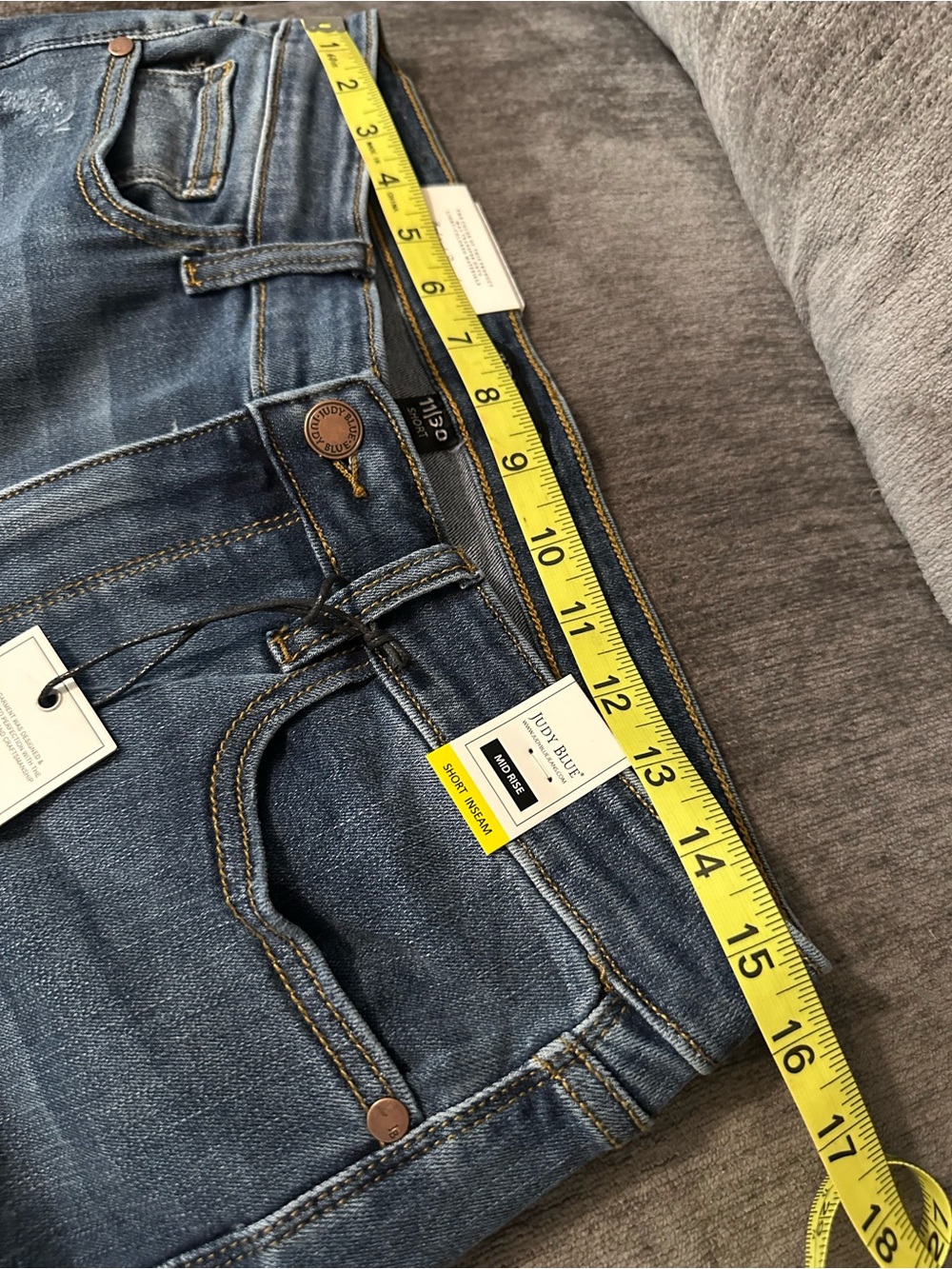 NWT Judy Blue Meant To Be Mid Rise Dark Wash Multiple Inseam Relaxed Fit Jeans - Picture 7 of 9